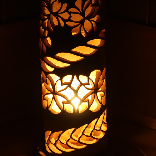 竹灯り・竹あかり・竹灯籠 ～～ 癒しの灯り ☆陽光の華☆～～ スタンド  