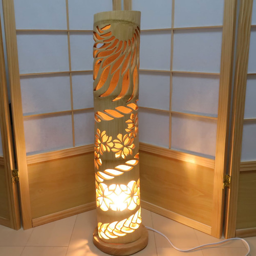 竹灯り・竹あかり・竹灯籠 ～～ 癒しの灯り ☆陽光の華☆～～ スタンド  