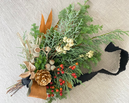 針葉樹が香るクリスマススワッグ 針葉樹の香り Noël スワッグ ❄︎.* クリスマス