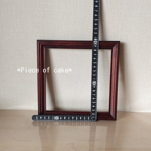 ステンドグラスのクリスマスツリーパネル＊レッドフレーム