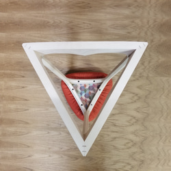 【受注制作】揺れるスツール 三角椅子 ロッキングチェア キッチンスツール メープル 無垢の家具  　 8枚目の画像