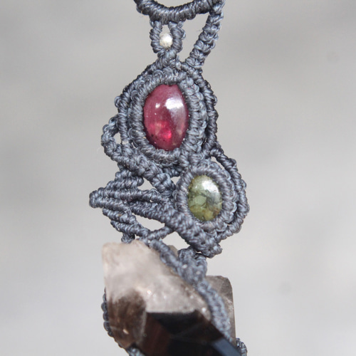 クリスタル ロードライトガーネット クロームトルマリン マイクロ