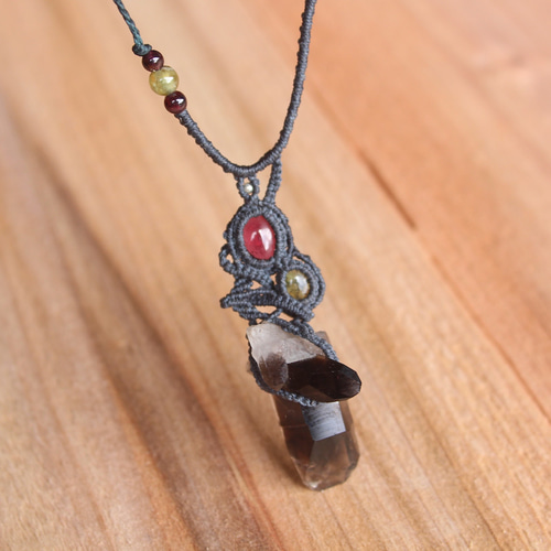 カンゴーム（黒水晶）ロードライトガーネット グリーントルマリン