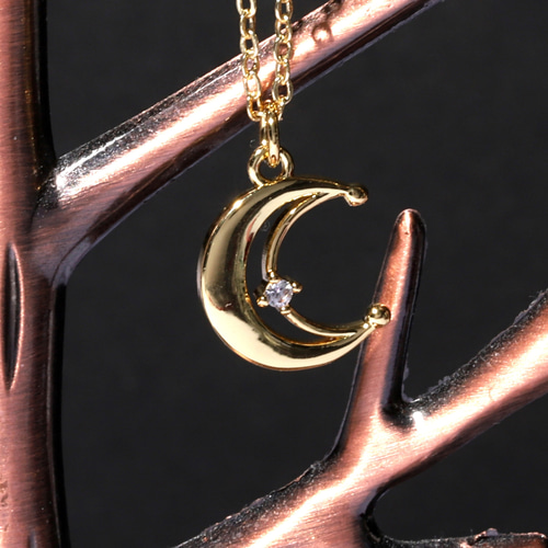 再販】~Crescent moon~三日月モチーフネックレス【14kgf 再販】~Crescent moon~三日月モチーフネックレス【14kgf