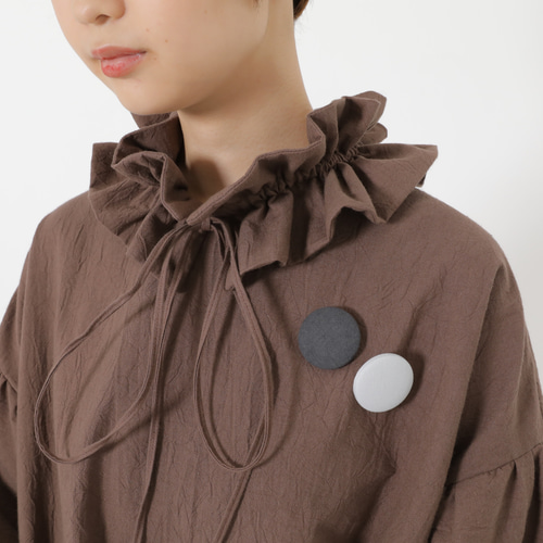 フリルギャザー付け衿 紐で調節可能 その他ファッション雑貨 POPO 通販