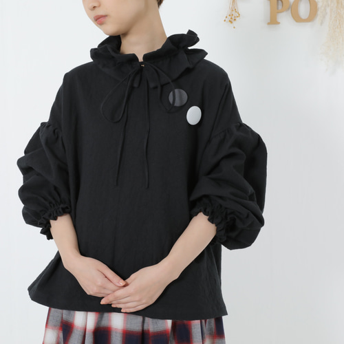 フリルギャザー付け衿 紐で調節可能 その他ファッション雑貨 POPO 通販