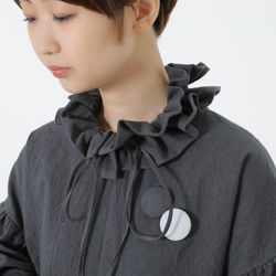 フリルギャザー付け衿 紐で調節可能 その他ファッション雑貨 POPO 通販