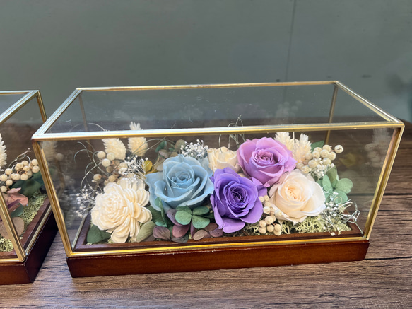 プリザーブドフラワー〜ガラスの器〜スクエアタイプ fit=scale-down,w=1200