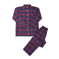 パジャマブランド【nete】日本製 肌に優しい レディース ペアパジャマ ネル チェック柄 ギフト 6533-5141 6枚目の画像