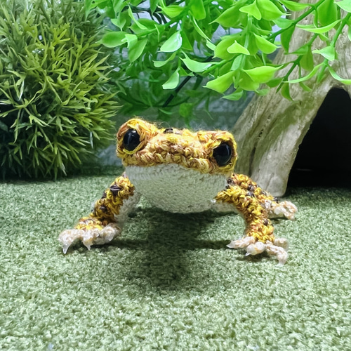 あみぐるみレオパ ヒョウモントカゲモドキ レオパードゲッコ ハイ