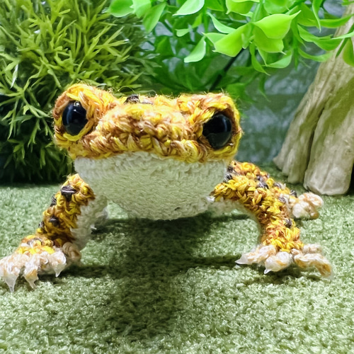 あみぐるみレオパ ヒョウモントカゲモドキ レオパードゲッコ ハイ