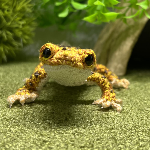 あみぐるみレオパ ヒョウモントカゲモドキ レオパードゲッコ ハイ