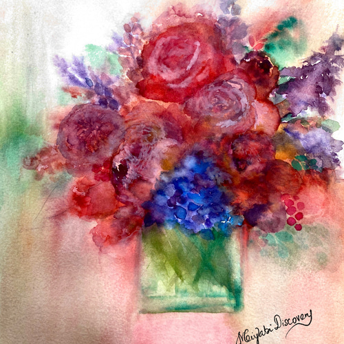 花 絵画 Miyabi Art 通販 15091545｜Creema(クリーマ)