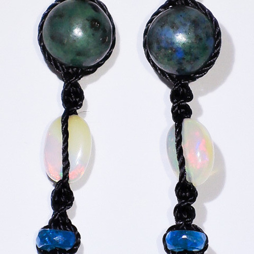☆マトリックスブラックオパール☆35ct/35mm☆天然石黒蛋白石