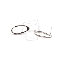 ERG-2271-R【2枚】橢圓柱形耳環/11.4mm X 23mm 第2張的照片