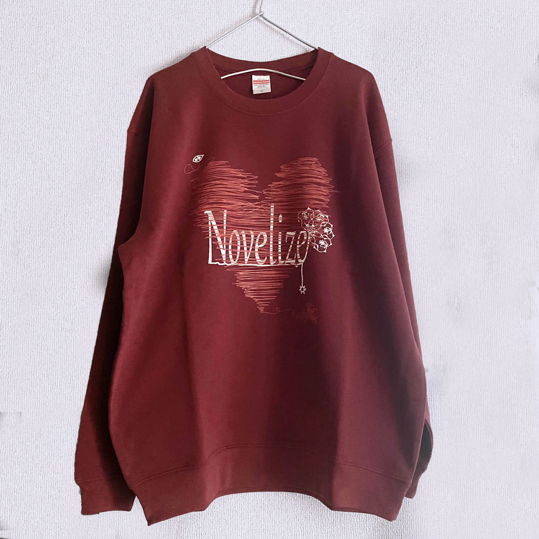 おとなのトレーナー　*LOVE-Tee*　＊XL・クリムゾンレッド＊