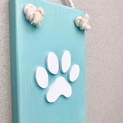 肉球パーツ 木製犬の足跡 猫の足跡 にくきゅう 貼り付け文字