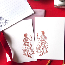 贈って飾るためのクリスマスカード『私の片割れ』 6枚目の画像