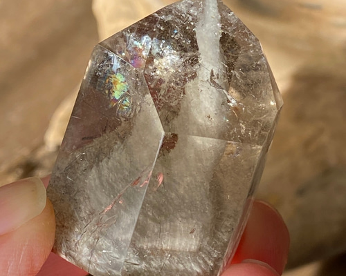 希少❣️スモーキークォーツ　レインボー入り 希少❣️スモーキークォーツ レインボー入り 【公式通販】