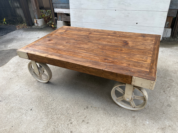 ローテーブル(鉄製車輪付き) ローテーブル・リビングテーブル ローテーブル(鉄製車輪付き) ローテーブル・リビングテーブル