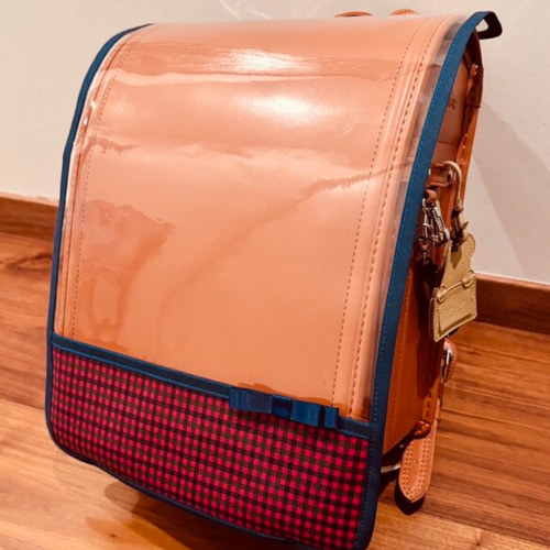 再販》ランドセルカバー ファミリア風 ハンドメイド 赤チェック 