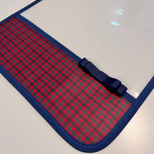 再販》ランドセルカバー ファミリア風 ハンドメイド 赤チェック