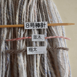 tenna + 手つむぎ毛糸  手紡ぎ糸 毛糸 メリノウール   約40g #1455 6枚目の画像