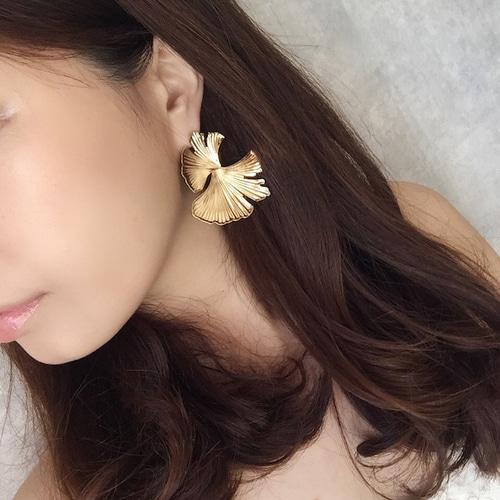Ginkgo イチョウピアス ピアス（その他） Muguet Jewel 通販