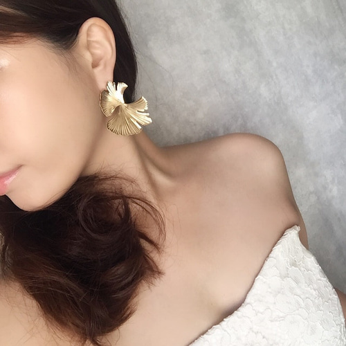 Ginkgo イチョウピアス ピアス（その他） Muguet Jewel 通販
