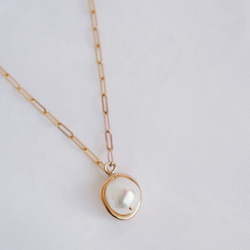 《baroque pearl》淡水バロックパールのロングネックレス 4枚目の画像