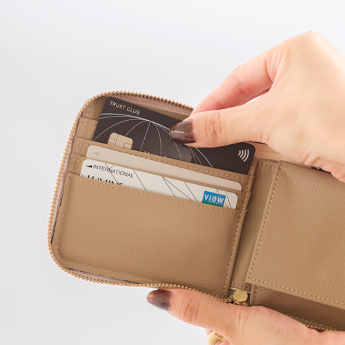 廃棄リンゴから生まれたレザーを使用！〉Apple Samael Wallet 二つ折り