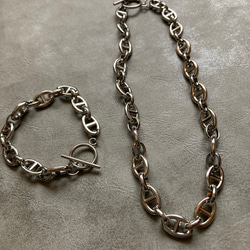 big anchor chain bracelet サージカルステンレス　チェーンブレスレット　アンカーチェーン 1枚目の画像