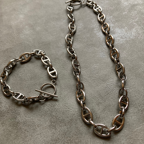 シルバー 925 ラウンドチェーン ブレスレット コマ幅約12mm シルバー 925 ラウンドチェーン ブレスレット コマ幅約12mm