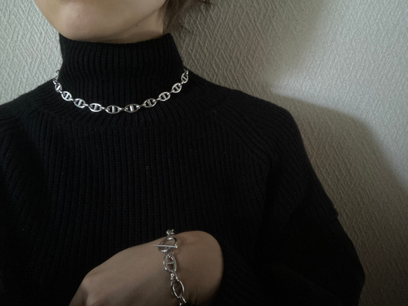 big anchor chain bracelet サージカルステンレス　チェーンブレスレット　アンカーチェーン 5枚目の画像