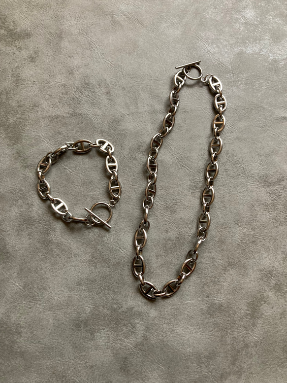 big anchor chain bracelet サージカルステンレス　チェーンブレスレット　アンカーチェーン 2枚目の画像