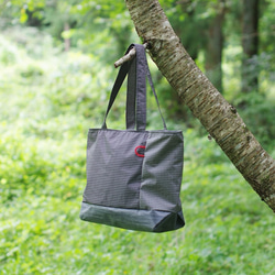 "TWOTONE-TOTE" トートバッグ　ブラック＆グレー   登山・アウトドア・キャンプ・ハイキング 2枚目の画像