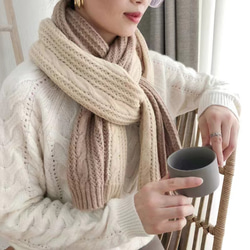 女性マフラー ストール 透かし編み 軽い ふわふわ 秋冬 プレゼント 12枚目の画像