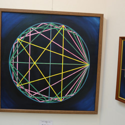 第４４回　ｉペローシア展出品作　ガロアが見た宇宙円分体曼荼羅　油彩Ｓ20号　 1枚目の画像