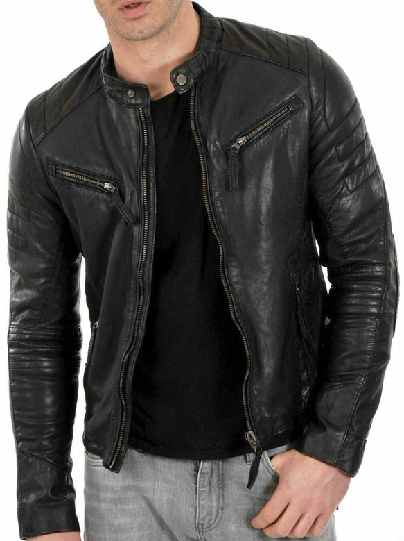 羊革柔らかいライダージャケット Sheep Leather Soft Riders Jacket 3枚目の画像