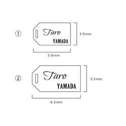 【最安値300円】タグ型席札アクリルキーホルダー（透明） 2枚目の画像