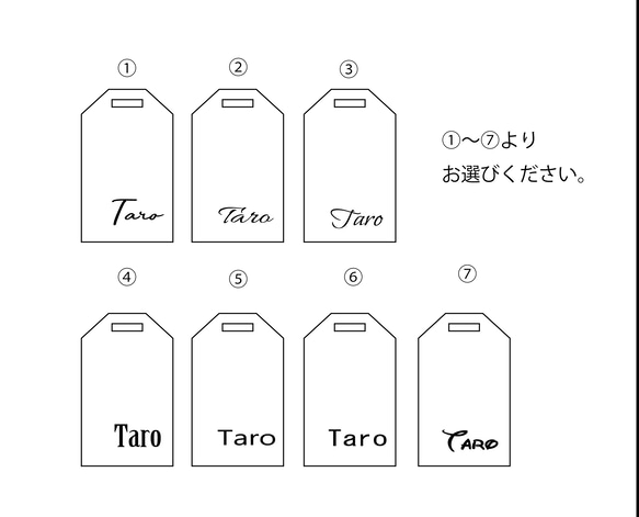 【最安値250円】タグ型席札アクリルキーホルダー（透明） 3枚目の画像