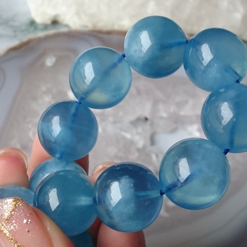 キャッツアイ✨アクアマリン✨ブレスレット ブレスレット F* 通販 