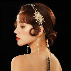 ヘッドピース2種類からお選　Gold＆Silver ウェディング  ヘアアクセサリー 髪飾り ブライダル9/23 7枚目の画像