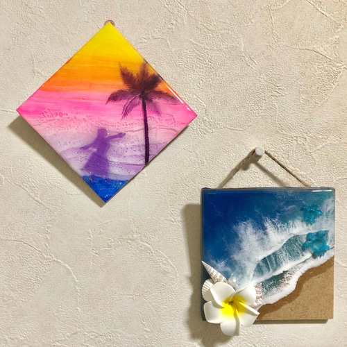 ホヌ オーシャンアート 海アート ハワイ 波 インテリア インテリア小物