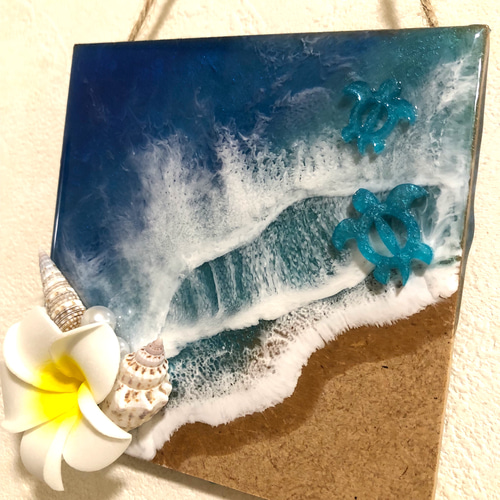 ホヌ オーシャンアート 海アート ハワイ 波 インテリア インテリア小物