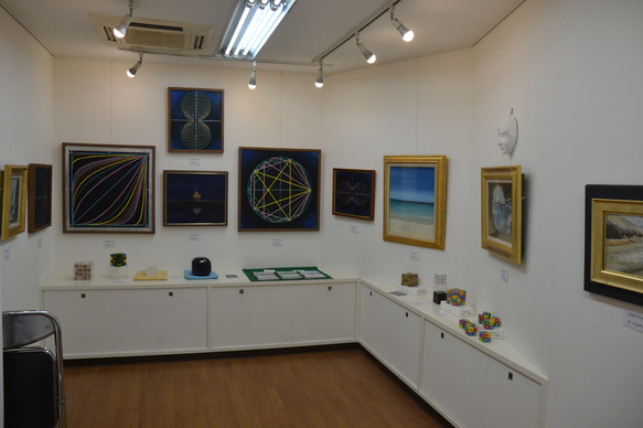 第４４回　ｉペローシア展出品作　描かれた∞リーマントポロジーライン　油彩Ｆ8号 数学