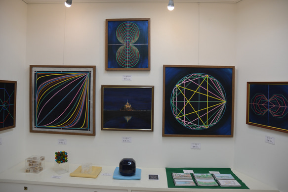 第４４回　ｉペローシア展出品作　描かれた∞リーマントポロジーライン　油彩Ｆ8号 数学