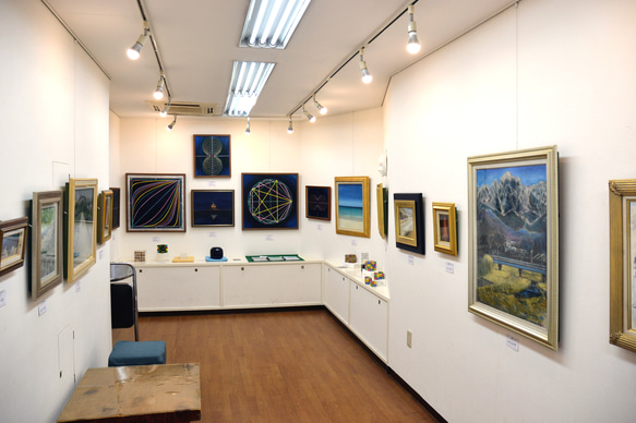 第４４回　ｉペローシア展出品作　描かれた∞リーマントポロジーライン　油彩Ｆ8号 数学