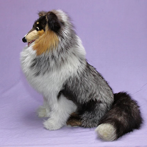 世界でたった一体の シェルティー (リアルファーのぬいぐるみ) 犬