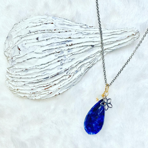 ソーダライトのペンダントネックレス(K14GF) ネックレス・ペンダント  